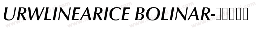 URWLINEARICE BOLINAR字体转换